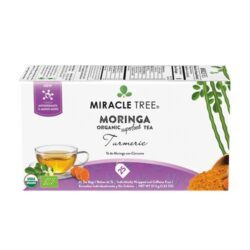 Chá Orgânico Miracle Tree Moringa Superfood com Cúrcuma - 25 Saquinhos (Aprox. 50g)