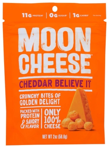 Moon Cheese Salgadinho Crocante de Queijo Cheddar Sem Glúten - 57g