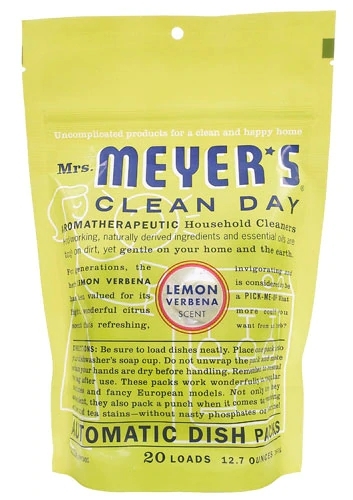 Tabletes para Lava-Louças Mrs. Meyer's Clean Day Lemon Verbena - 20 Unidades (20 Packs)