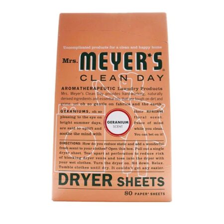 Mrs. Meyer's Clean Day® Dryer Sheets Geranium -- 80 Sheets