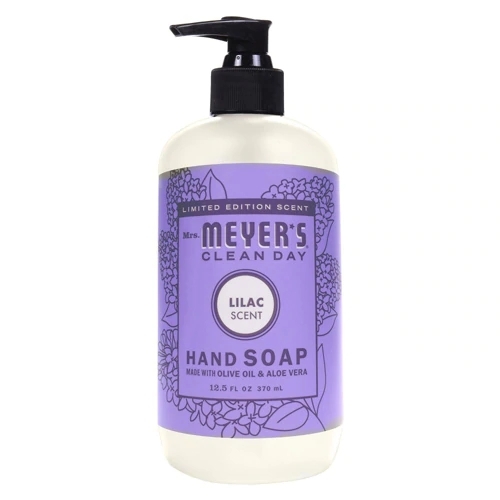 Sabonete Líquido para Mãos Mrs. Meyer's Clean Day Lilás 370ml - Aroma Suave e Limpeza Eficaz