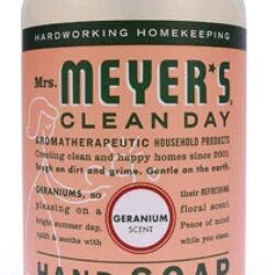 Sabonete Líquido Mrs. Meyer's Clean Day Gerânio - 370ml (12.5 fl oz) - Limpeza Suave e Aromática