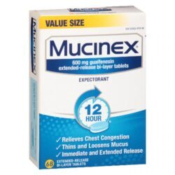Mucinex 12 Horas para Congestão Torácica - 68 Comprimidos de Liberação Prolongada Bi-Layer (Aprox. 40g)