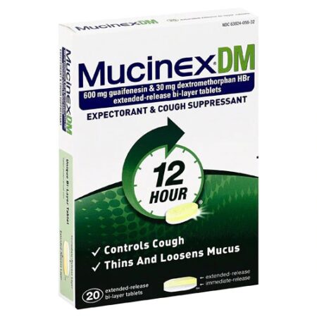 Mucinex ® Dm Expectorant Cough Supressant -- 20 Tablets