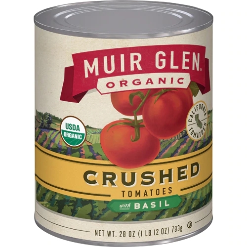 Tomate Orgânico Muir Glen Picado com Manjericão - 794g