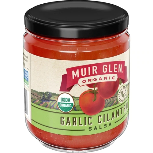 Muir Glen Molho Salsa Orgânico Alho e Coentro - 454g: Sabor Autêntico e Saudável