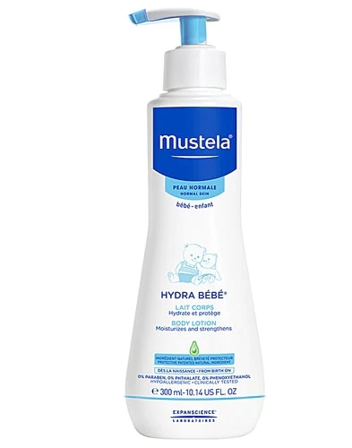 Mustela Loção Corporal Hydra Bebê Hidratante 299ml - Pele Macia e Protegida
