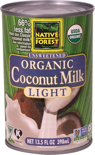Leite de Coco Orgânico Native Forest Light Sem Açúcar - 399ml (13.5 fl oz)