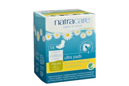 Natracare Natural Feminine Ultra Pads Regular with Wings -- 14 Pads