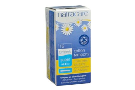 Natracare Organic Cotton Tampons Super with Applicator -- 16 Tampons