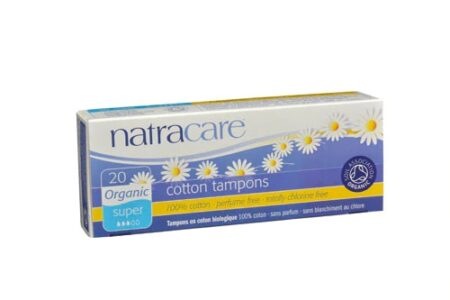 Natracare Organic Cotton Tampons Super without Applicator -- 20 Tampons