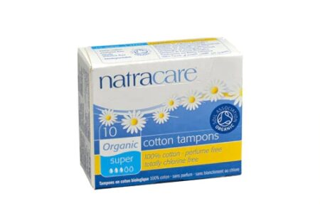 Natracare Organic Cotton Tampons Super without Applicator -- 10 Tampons