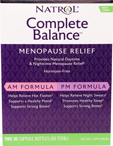 Natrol Complete Balance® para Menopausa AM-PM - 60 Cápsulas: Alívio Natural e Equilíbrio Diário