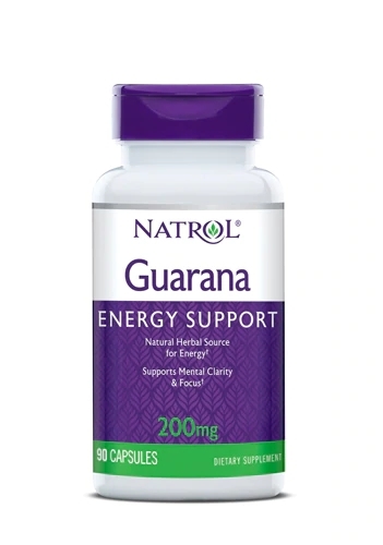Natrol Guarana Energy Support – 90 Cápsulas: Impulso Natural de Energia e Foco
