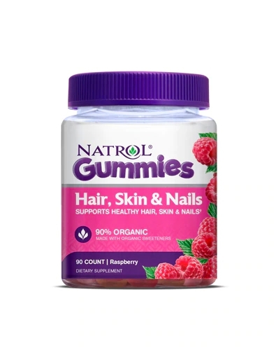 Natrol Gummies Cabelo Pele e Unhas Sabor Framboesa – 90 Gomas