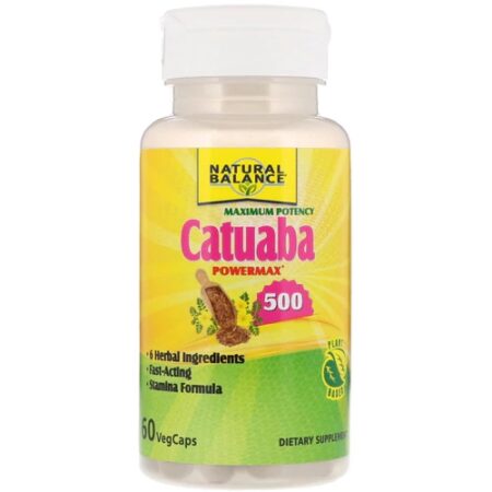 Natural Balance Catuaba Power Max 500 Maximum Potency -- 60 VegCaps