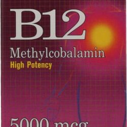 Natural Factors Vitamina B12 Metilcobalamina 5000 mcg - 60 Comprimidos Mastigáveis - Energia e Bem-Estar