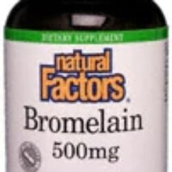 Natural Factors Bromelina 500mg - 180 Cápsulas: Alívio Natural e Bem-Estar
