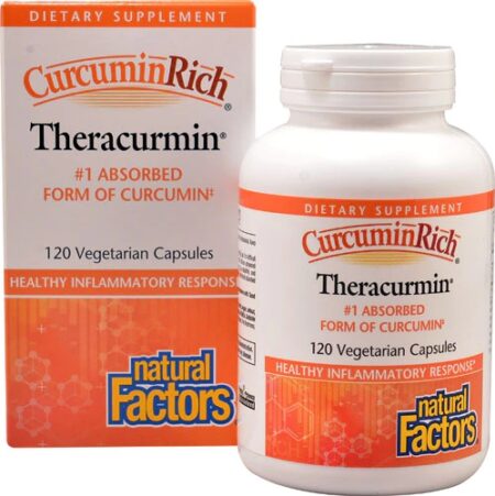 Natural Factors CurcuminRich™ Theracurmin™ -- 120 Vegetarian Capsules