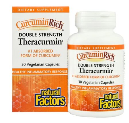 Natural Factors Double Strength Theracurmin™ -- 60 mg - 30 Vegetarian Capsules