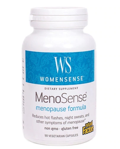 Natural Factors MenoSense® 90 Cápsulas Vegetarianas - Alívio Natural para a Menopausa