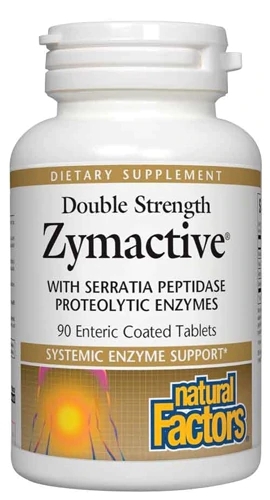 Natural Factors Zymactive Double Strength 90 Comprimidos Revestidos Entéricos