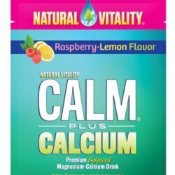 Natural Vitality Natural Calm Plus Cálcio Sabor Framboesa Limão - 30 Sachês Refrescantes