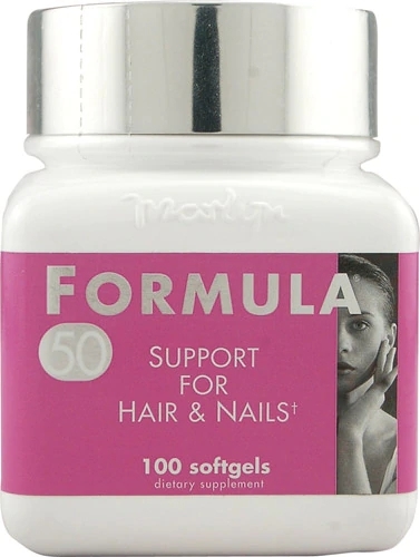 Naturally Vitamins Fórmula 50 Cabelo e Unhas - 100 Cápsulas Softgel para Vitalidade