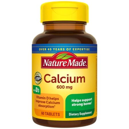 Nature Made Calcium Plus Vitamin D3 -- 600 mg - 60 Tablets