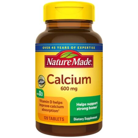 Nature Made Calcium with Vitamin D3 -- 600 mg - 120 Tablets