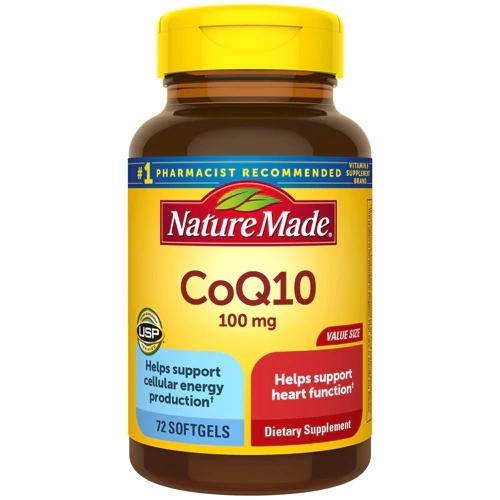 Nature Made CoQ10 100mg - 72 Cápsulas Gelatinosas: Energia e Bem-Estar Essencial