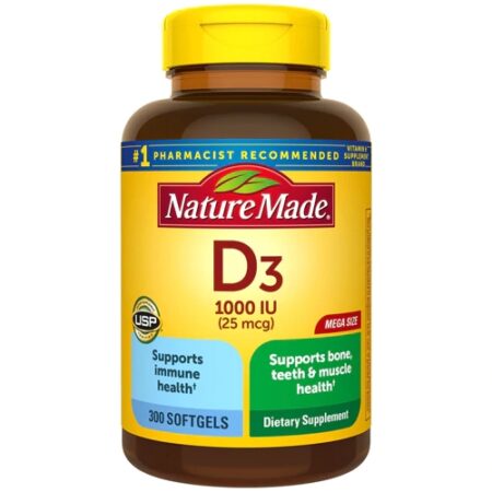 Nature Made D3 -- 1000 IU - 300 Softgels