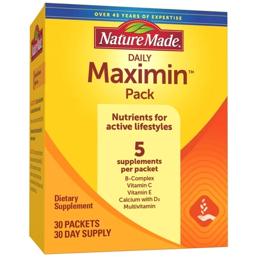 Nature Made Daily Maximin Pack - 30 Pacotes: Seu Suplemento Completo para Vitalidade Diária