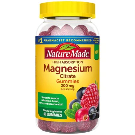 Nature Made Magnesium Citrate Gummies Mixed Berry -- 200 mg - 60 Gummies