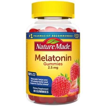 Nature Made Melatonin Adult Gummies Strawberry -- 80 Gummies