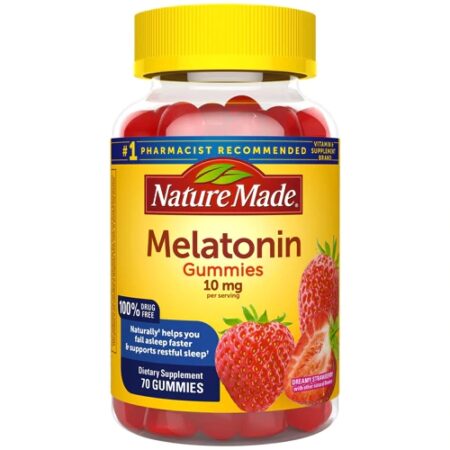 Nature Made Melatonin Gummies Dreamy Strawberry -- 10 mg - 70 Gummies