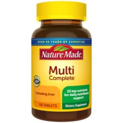 Nature Made Multi Complete com Ferro - 130 Comprimidos - Suporte Nutricional Completo