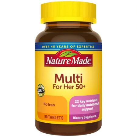 Nature Made Multi For Her 50 Plus No Iron -- 90 Tablets