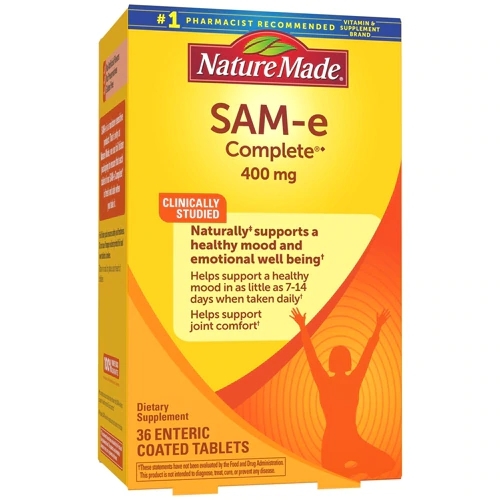 Nature Made SAM-e Complete 400mg - 36 Comprimidos Revestidos | Bem-Estar e Humor