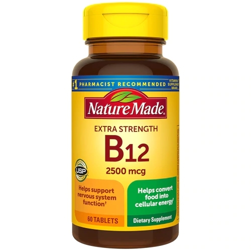 Nature Made Vitamina B12 2500mcg - 60 Comprimidos: Energia e Bem-Estar Essenciais