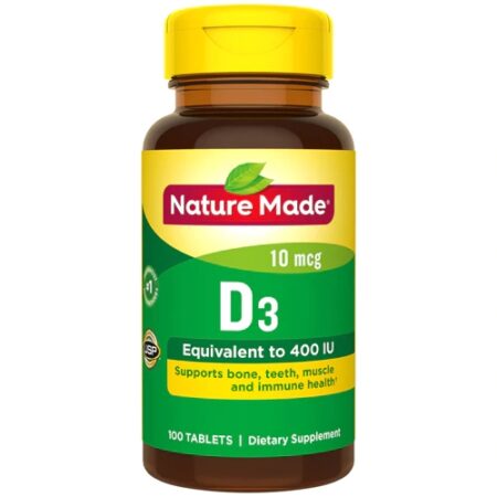 Nature Made Vitamin D3 -- 400 IU - 100 Tablets