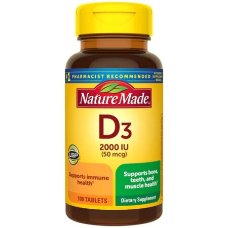 Nature Made Vitamin D3 -- 2000 IU - 100 Tablets