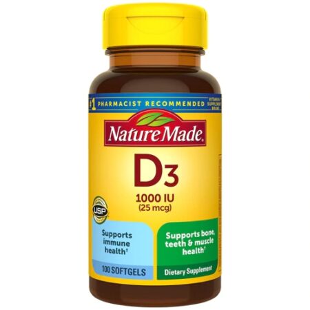 Nature Made Vitamin D3 -- 1000 IU - 100 Softgels