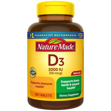 Nature Made Vitamin D3 -- 2000 IU - 400 Tablets