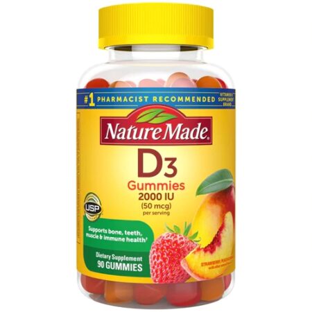 Nature Made Vitamin D3 Adult Gummies Assorted Fruit -- 90 Gummies