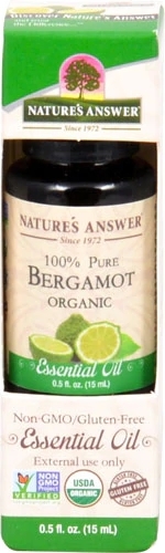Óleo Essencial Orgânico Bergamota 100% Puro Nature's Answer - 15ml - Bem-Estar e Aromaterapia