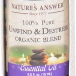 Óleo Essencial Orgânico Nature's Answer Unwind & Destress - Blend Puro 15ml (0.5 fl oz)