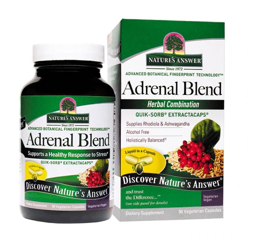 Nature's Answer Adrenal Blend - 90 Cápsulas Vegetarianas: Suporte Natural para o Bem-Estar