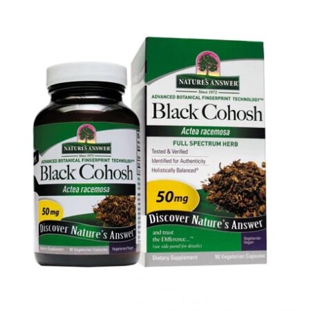 Nature’s Answer Black Cohosh Root 90 Cápsulas Vegetarianas – Alívio Natural e Bem-Estar — foto 1