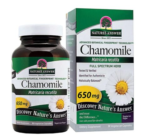 Nature's Answer Chamomile Flower -- 90 Vegetarian Capsules